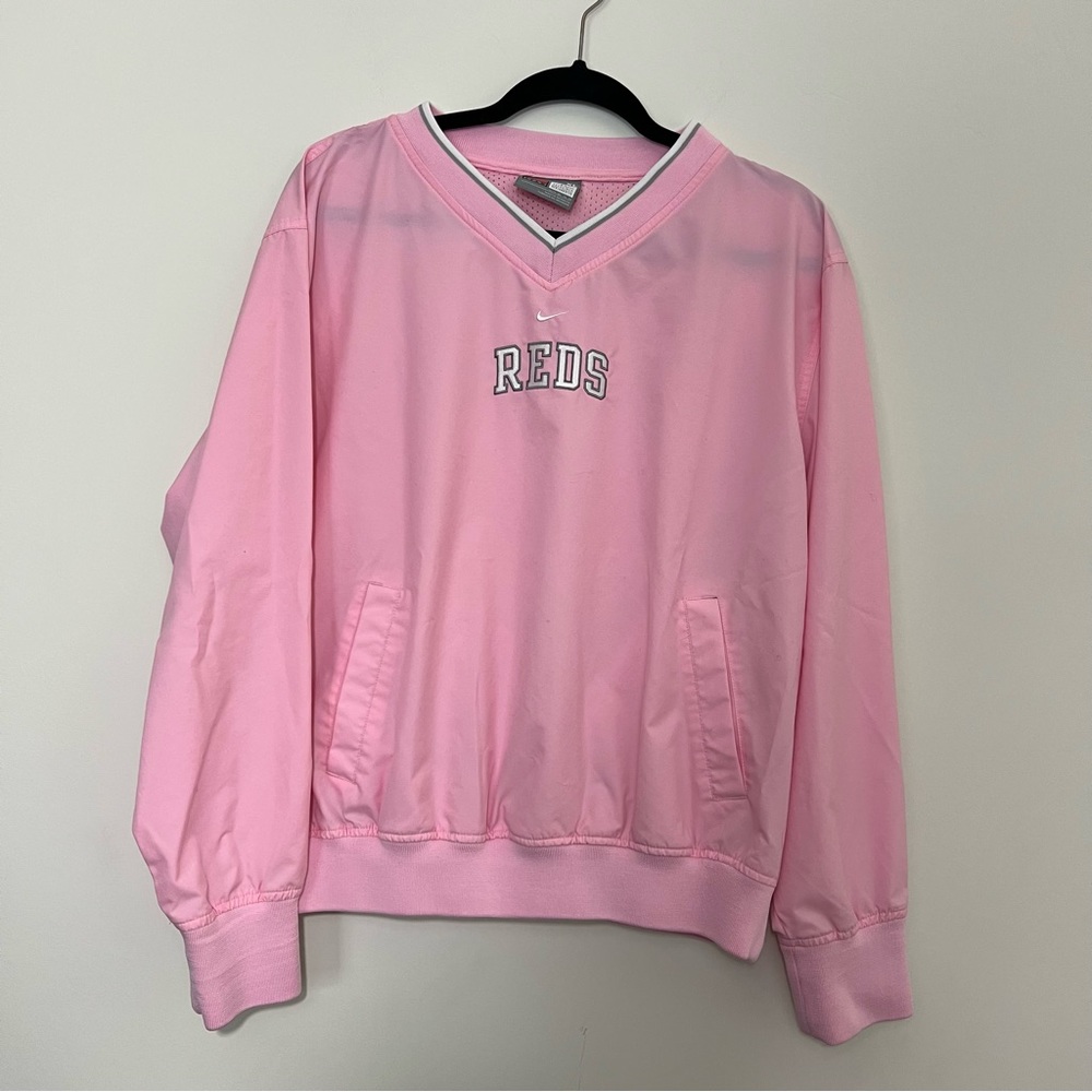 Nike Cincinnati Reds Pink Pullover Womens